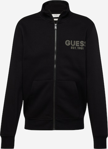 Giacca di felpa di GUESS in nero: frontale