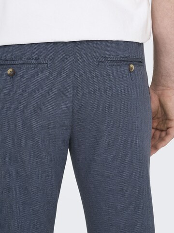 Only & Sons Slimfit Byxa 'Mark Pete' i blå