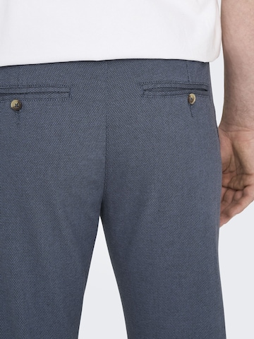 Only & Sons Slim fit Pants 'Mark Pete' in Blue