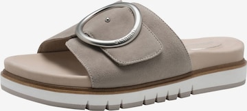 Tamaris Pantolette in Grau: Vorderseite