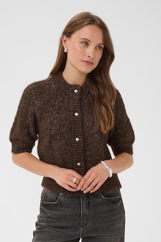 Cardigan 'Cionia' Kaffe en marron : devant