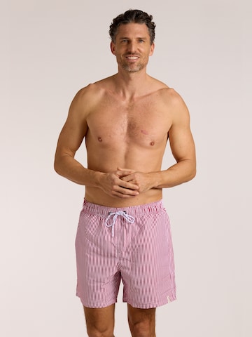 wavebreaker Board Shorts in Red: front