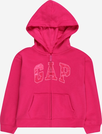 GAP Sweatjacke in Pink: predná strana