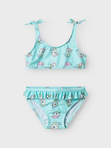 NAME IT Bralette Bikini 'NMFZANNE' in Blue