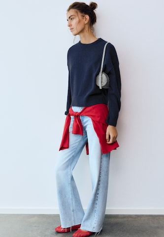 Pull-over Pull&Bear en bleu : devant