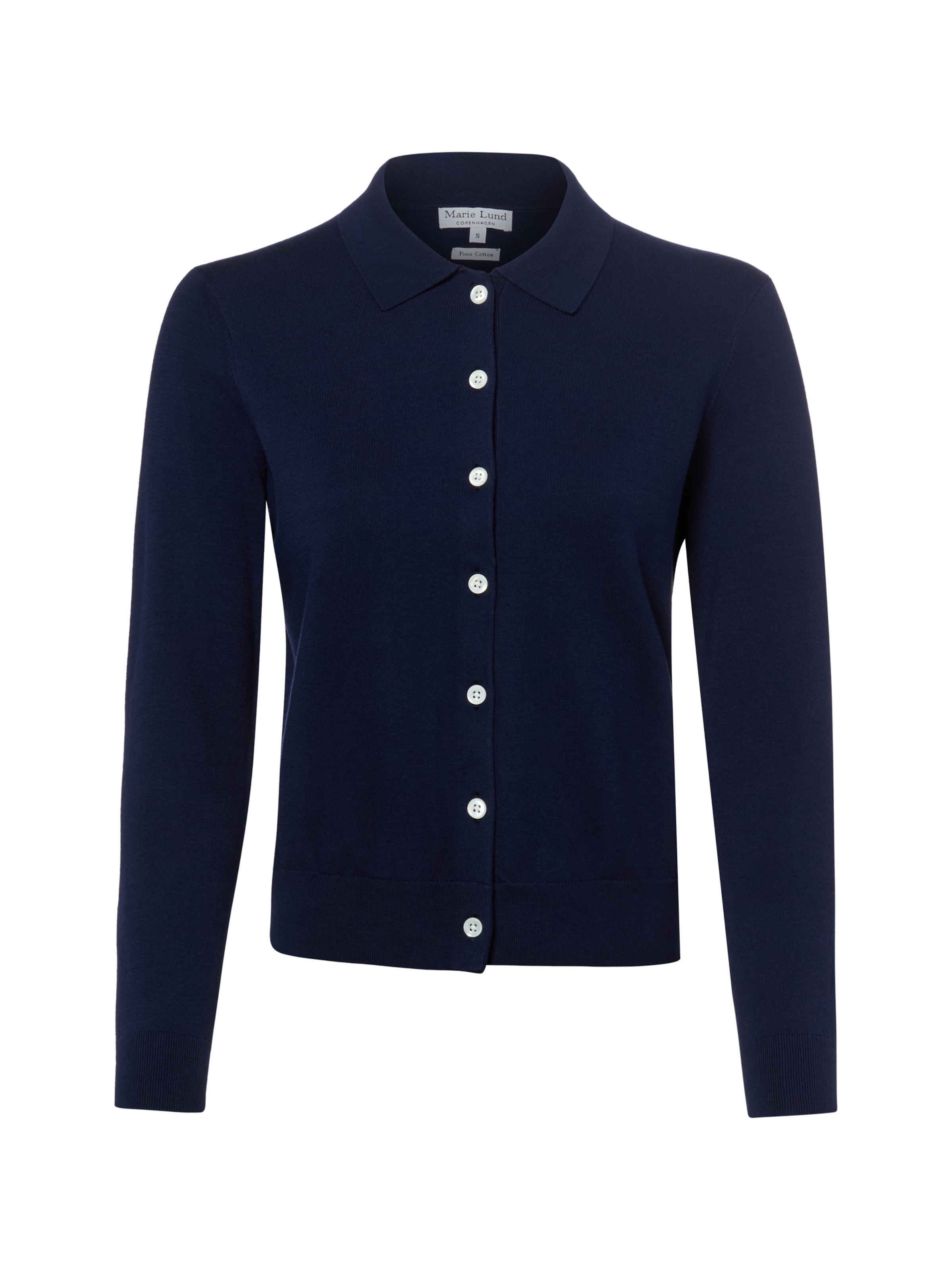 Cardigan Marie Lund en bleu : devant