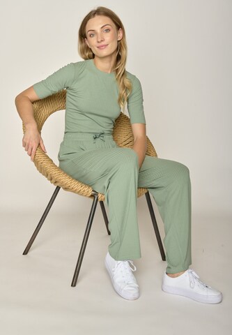 GREENBOMB Wide leg Trousers in Green