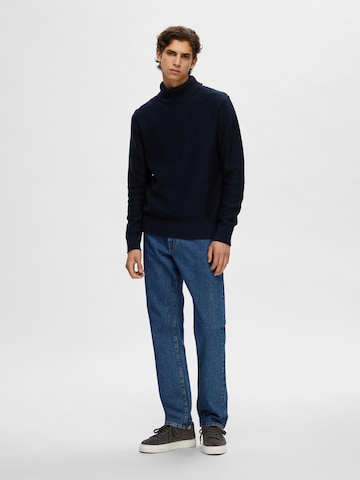 SELECTED HOMME Sweater 'AXEL' in Blue