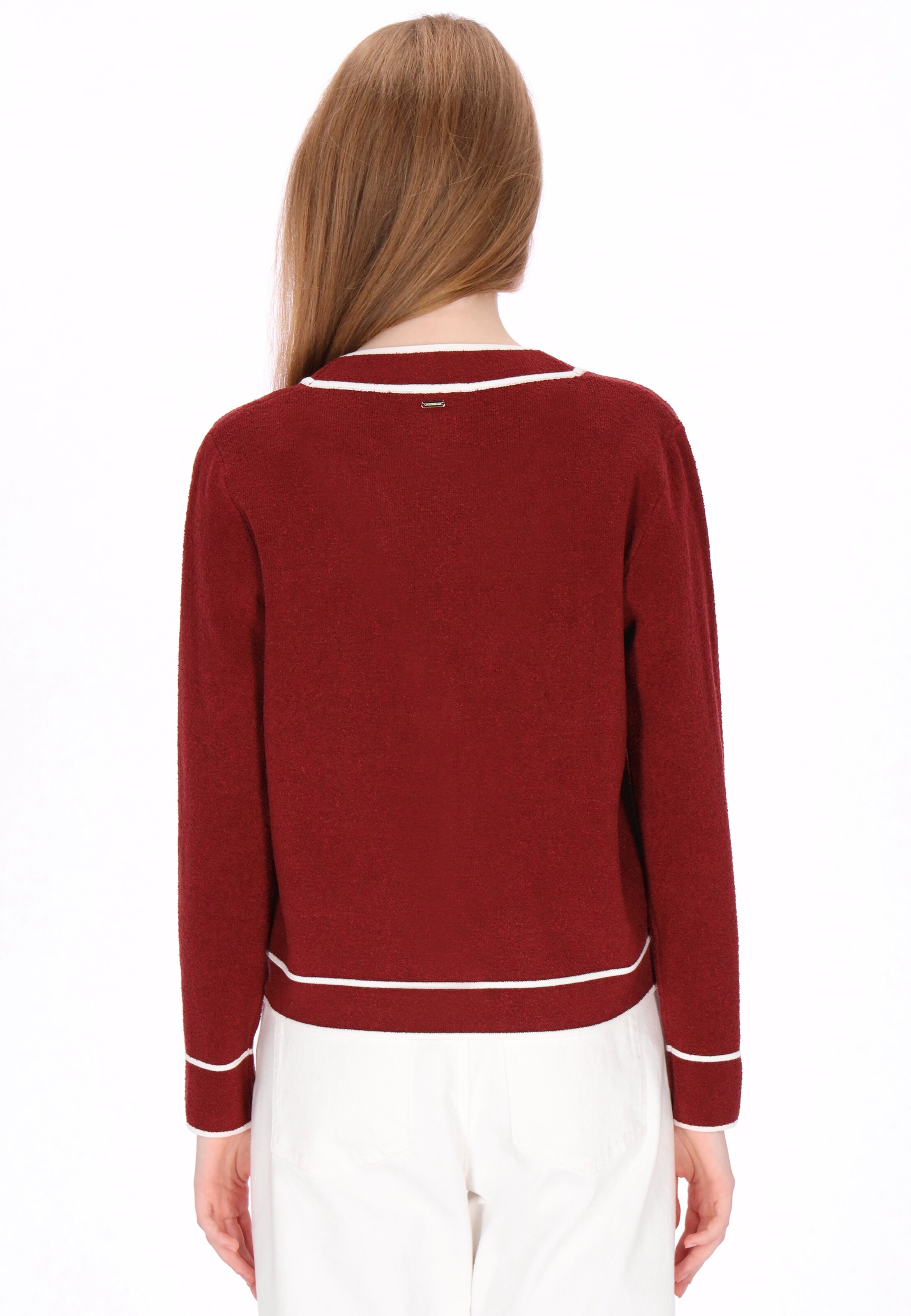 Cardigan DreiMaster Maritim en rouge