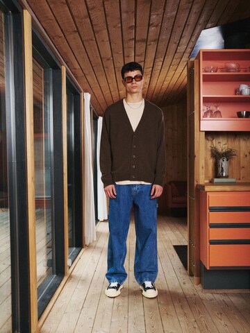 !Solid Strickjacke 'SDRick' in Braun