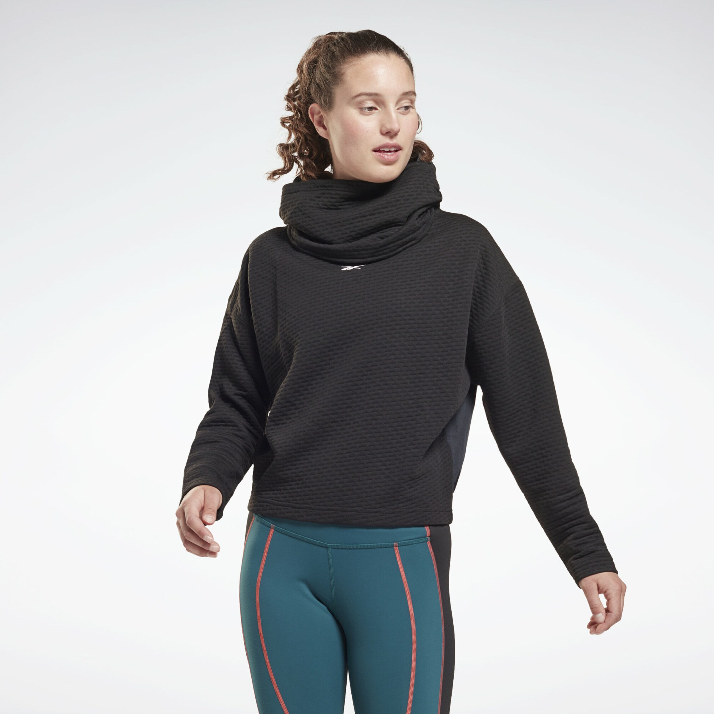 Frauen Sportarten Reebok Sport Sweatshirt in Schwarz - NG76852 Frauen Sportarten Reebok Sport Sweatshirt in Schwarz - NG76852