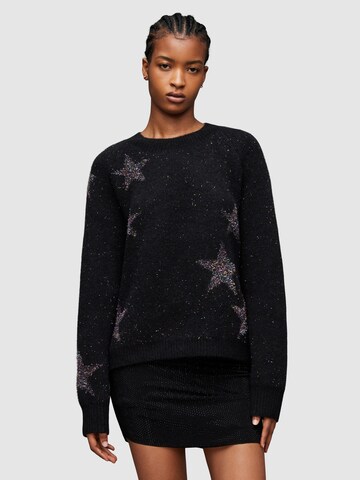 AllSaints Sweater 'STAR TINSEL' in Black: front