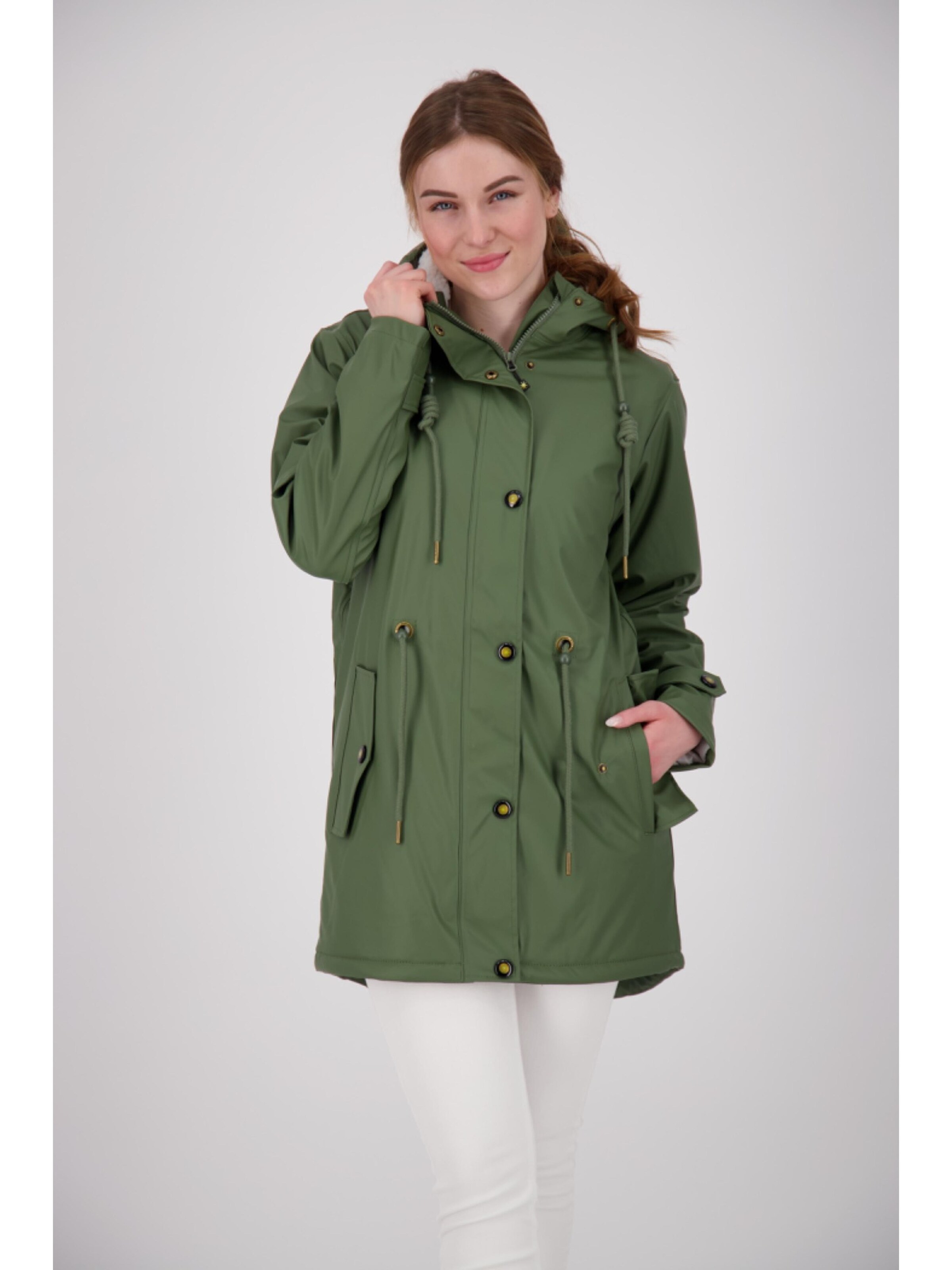 ankerglut Funktionsmantel 'Friesennerz ankergluttraum WMN'‌‌‌‌ in Grün: Vorderseite