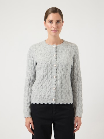 Cardigan 'YASBUBERA' YAS en gris : devant