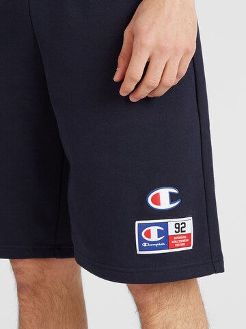 Champion Authentic Athletic Apparel Свободный крой Штаны в Синий