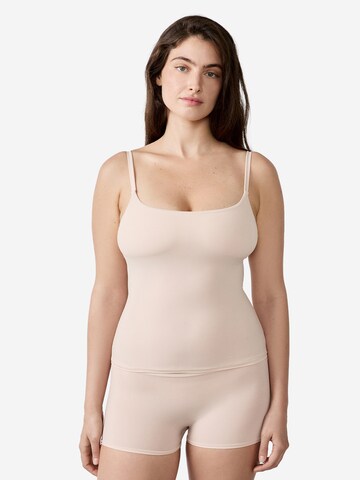 Maglietta intima 'Pure Soft' di ETAM in beige: frontale