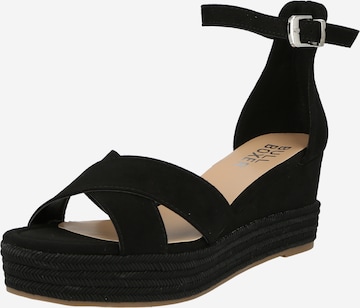 BULLBOXER Strap Sandals in Black: front