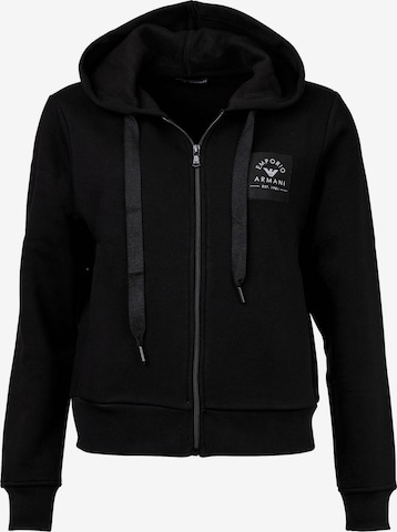 Veste de survêtement Emporio Armani en noir : devant