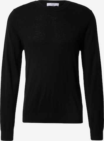 DAN FOX APPAREL Sweater 'Semih' in Black: front
