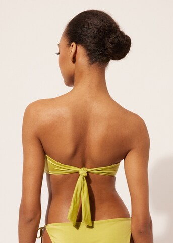 CALZEDONIA Bandeau Bikini Top in Yellow