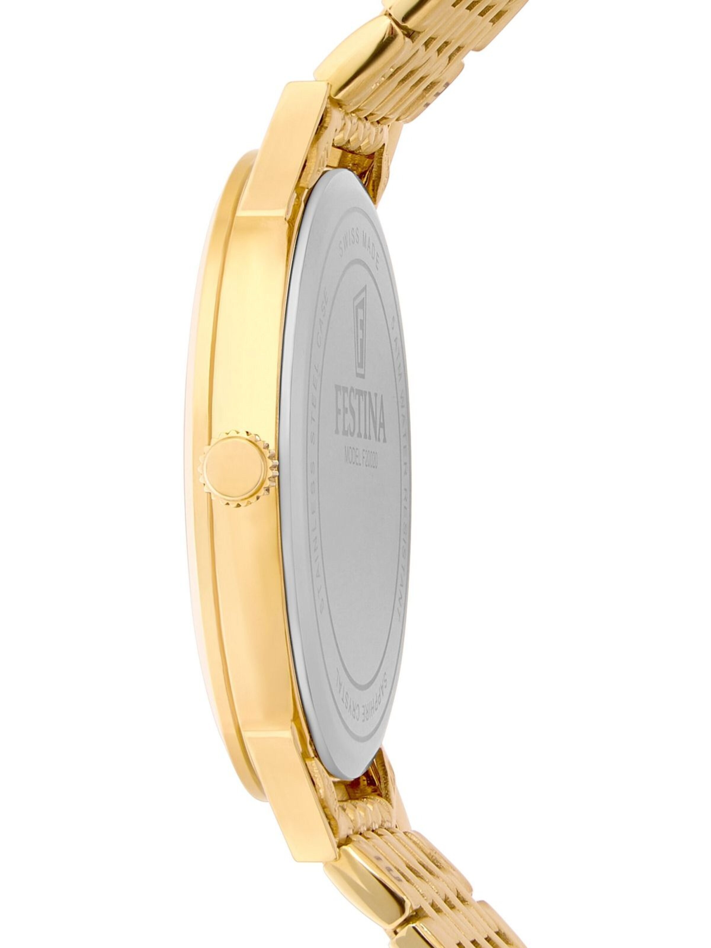 FESTINA Zegarek analogowy 'Watch Classiques Acier Swiss Made' w kolorze srebrny