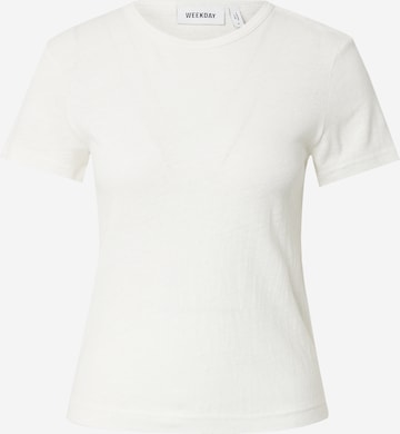 Tricou de la WEEKDAY pe alb: față