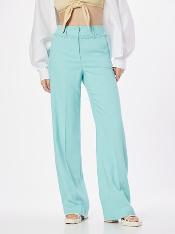 Marella Zvonové kalhoty Kalhoty s puky 'AGAVE' – modrá: přední strana