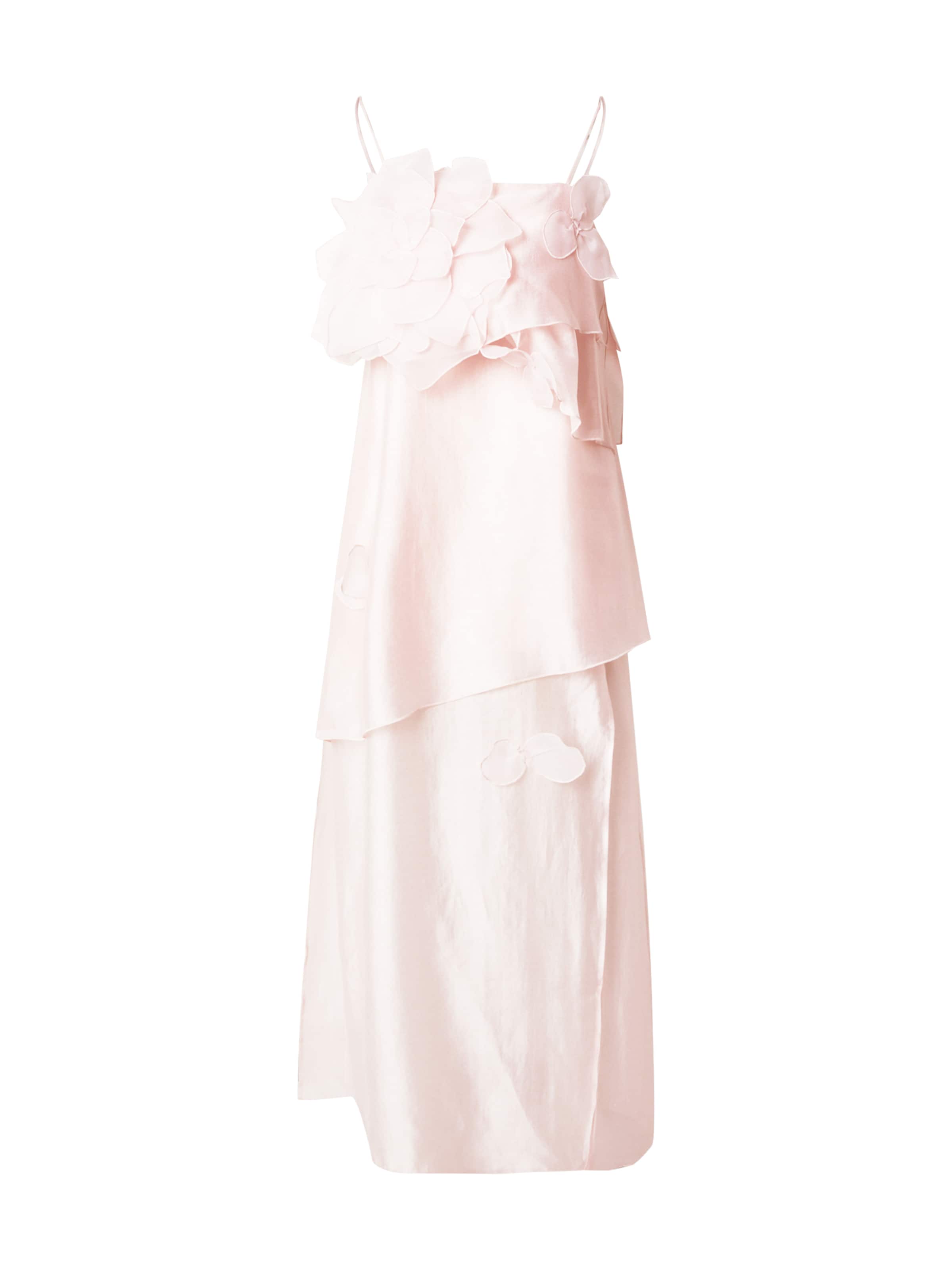 & Other Stories Βραδινό φόρεμα σε ροζ: μπροστά