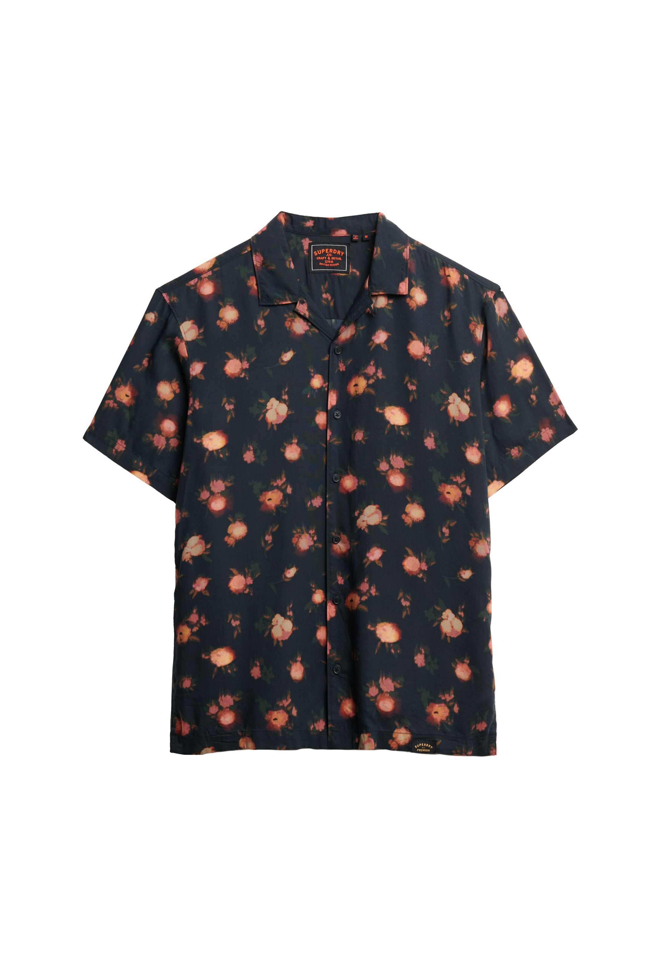 Superdry Comfort fit Overhemd in Zwart: voorkant