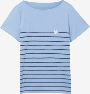 T-shirt TOM TAILOR en bleu : devant