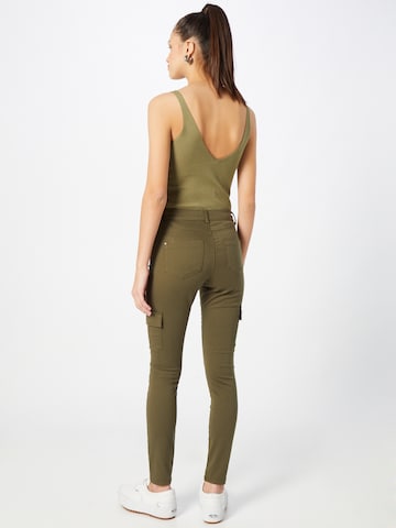 Dorothy Perkins - Skinny Calças de ganga cargo em verde