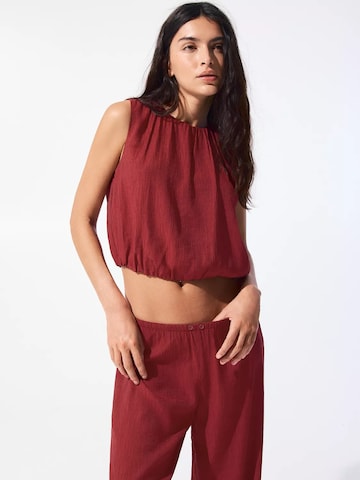 Pull&Bear Bluse in Rot: Vorderseite