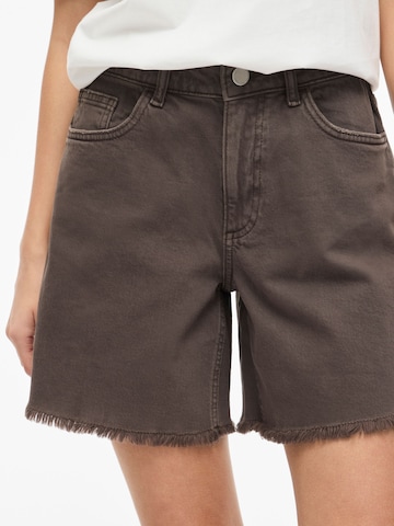 VILA Wide leg Jeans 'VIJaf' in Bruin