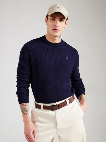 Pull-over 'Adriano' 19V69 ITALIA en bleu : devant