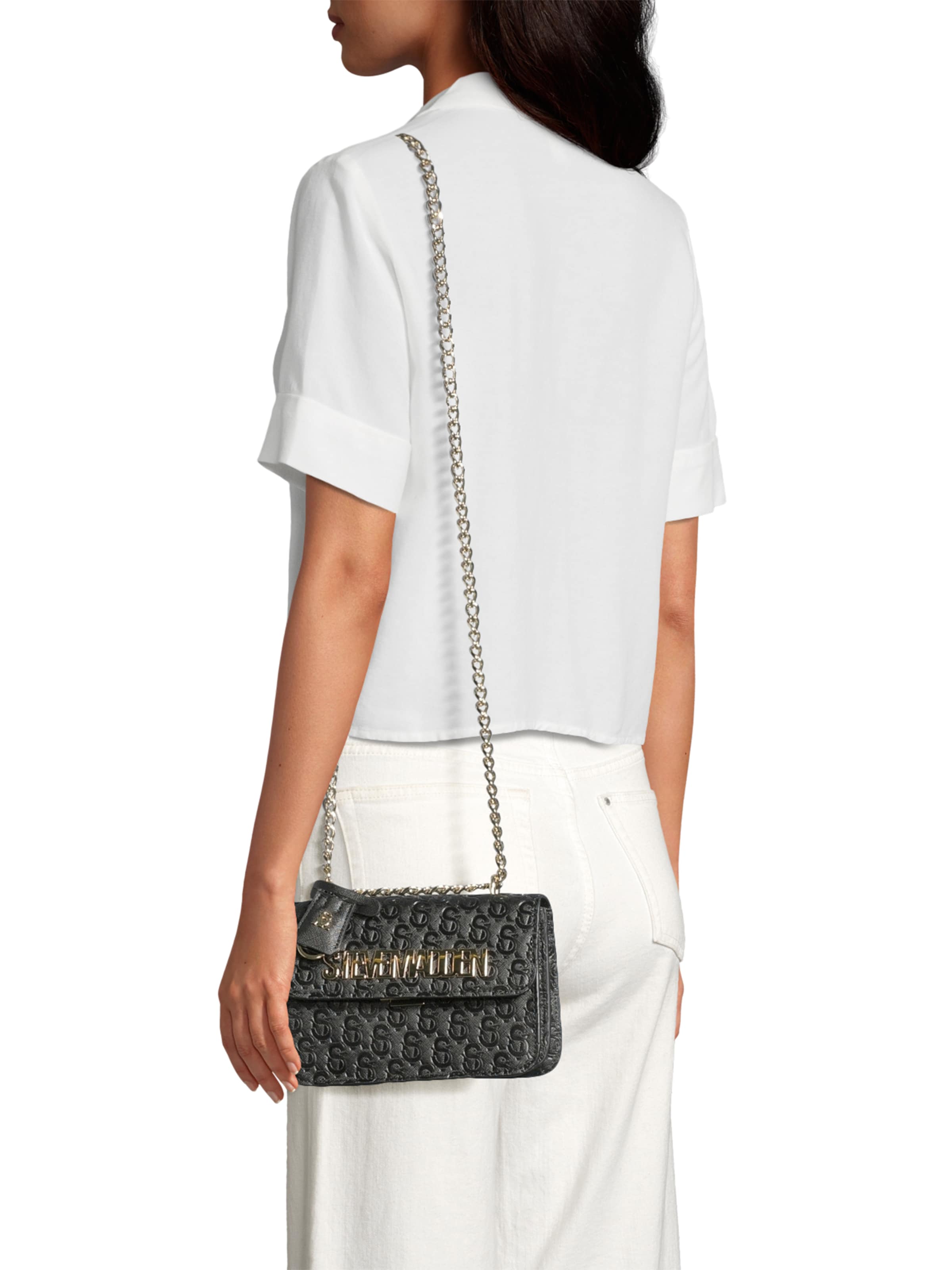 STEVE MADDEN Taška cez rameno 'Bcoal-E' - Čierna