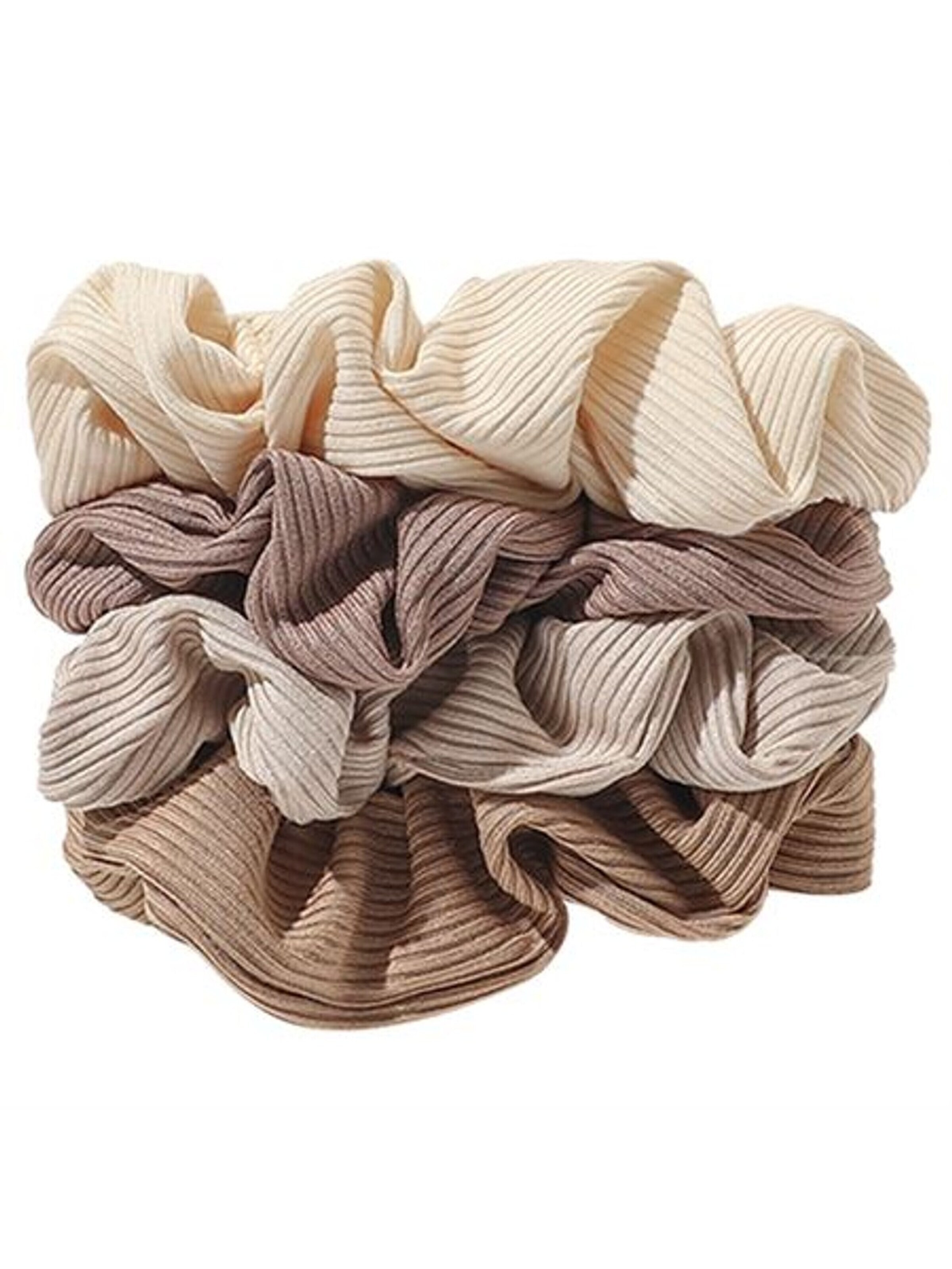 Ornamento per i capelli 'SOHO Ivory Scrunchies - set of 4' di soho Hair accesoires in beige: frontale