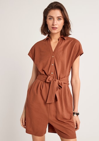 COMMA Jumpsuit in Brown: front