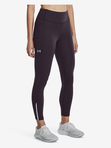 UNDER ARMOUR Skinny Sportbroek 'Fly Fast 3.0' in Lila