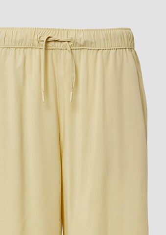 QS Wide leg Pants in Yellow