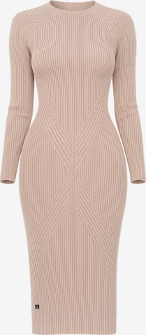 Süel knitwear - Vestido de punto 'Gabi' en beige: frente