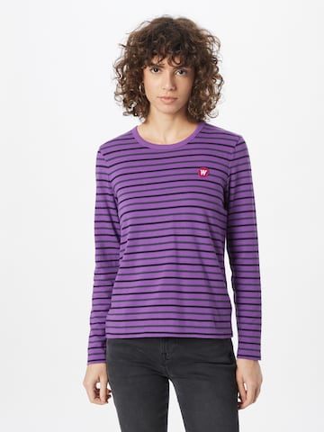 T-shirt 'Moa' WOOD WOOD en violet : devant