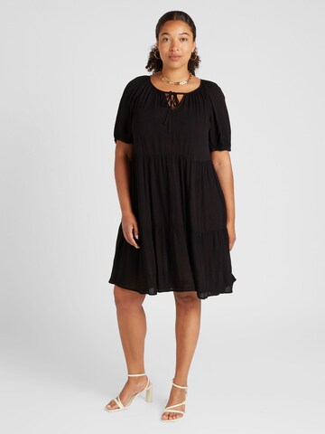 Robe 'VIMOE' EVOKED en noir : devant