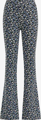 WE Fashion Flared Leggings 'WE Fashion' in Blue: front