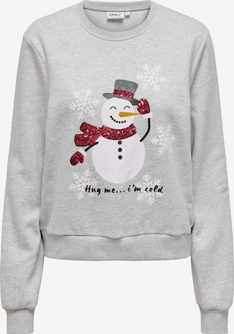 ONLY Sweatshirt in Grau: Vorderseite
