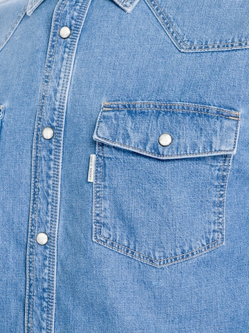 Cross Jeans Regular Fit Hemd ' A 208 ' in Blau