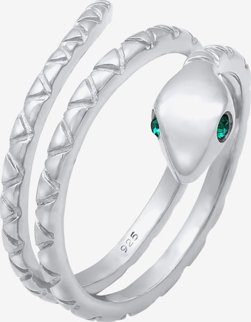 ELLI Ring 'Pinky' in Silver: front