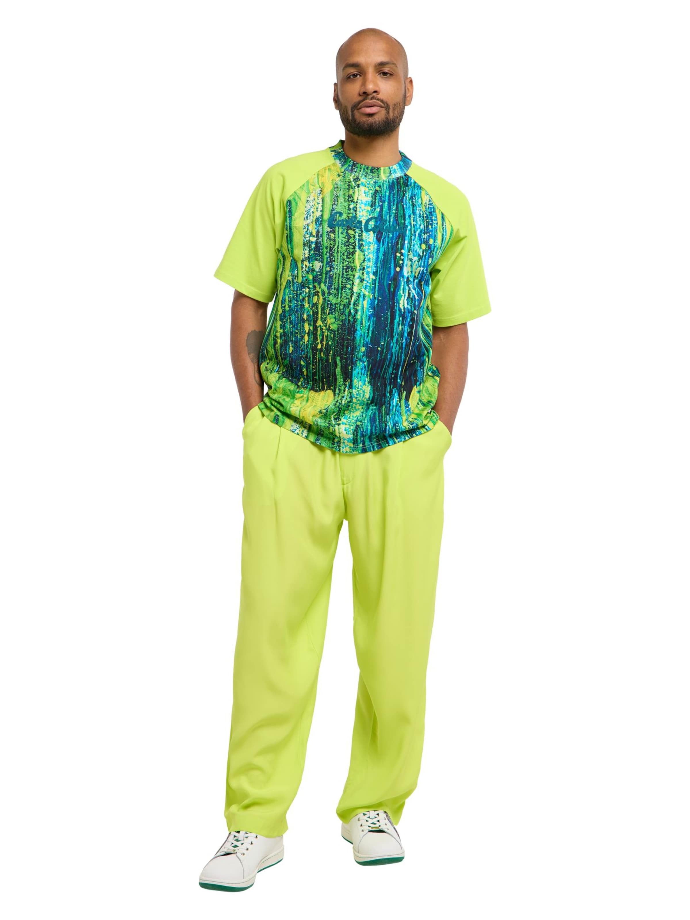 Carlo Colucci Regular Trousers 'Fasolt' in Green