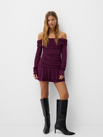 Bershka Sukienka w kolorze czerwony