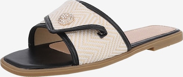 Ital-Design Pantolette in Schwarz: Vorderseite