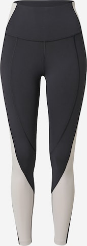 Reebok Skinny Workout Pants in Black: front